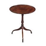 A George III mahogany tripod occasional table