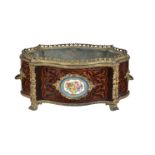 Y A French kingwood and tulipwood marquetry jardinière