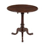 A George III mahogany tripod table