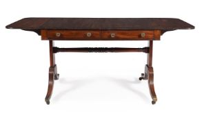 A Regency mahogany sofa table