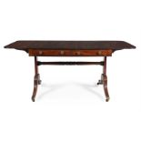 A Regency mahogany sofa table