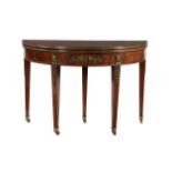 A French mahogany and gilt metal mounted card table