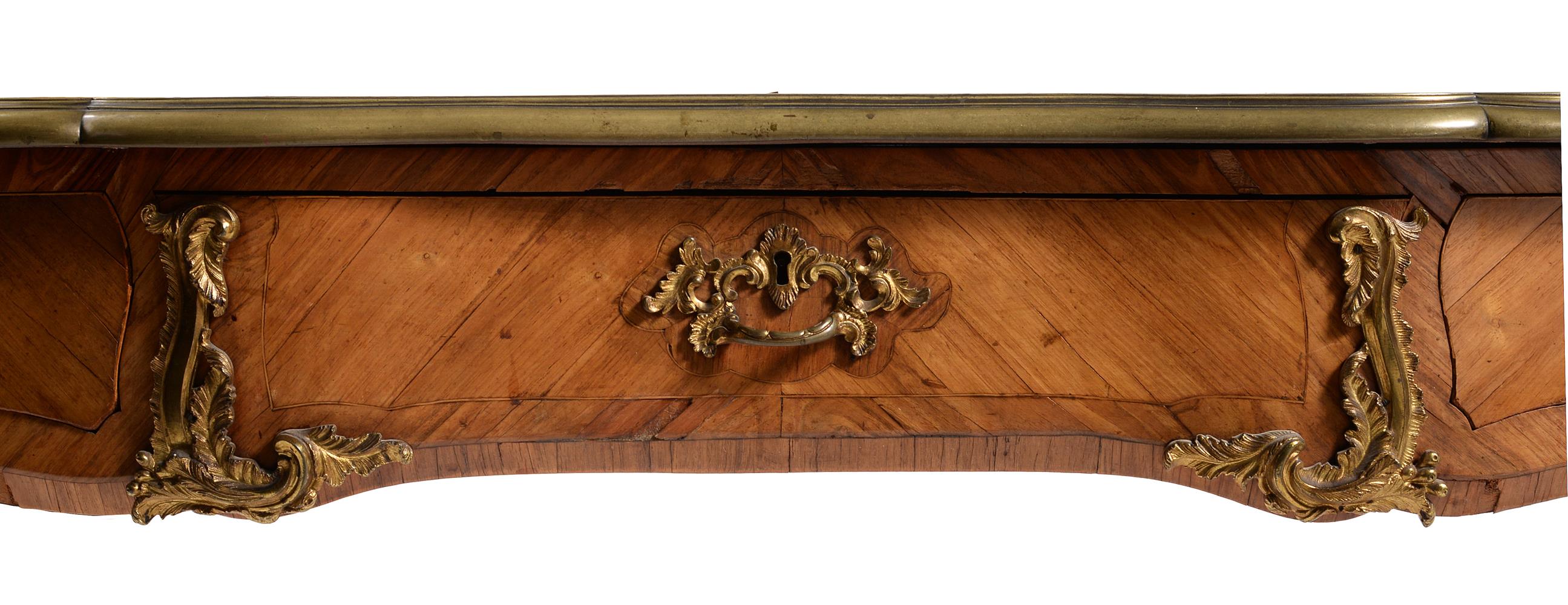 Y A Victorian tulipwood and gilt metal mounted bureau plat - Image 3 of 3