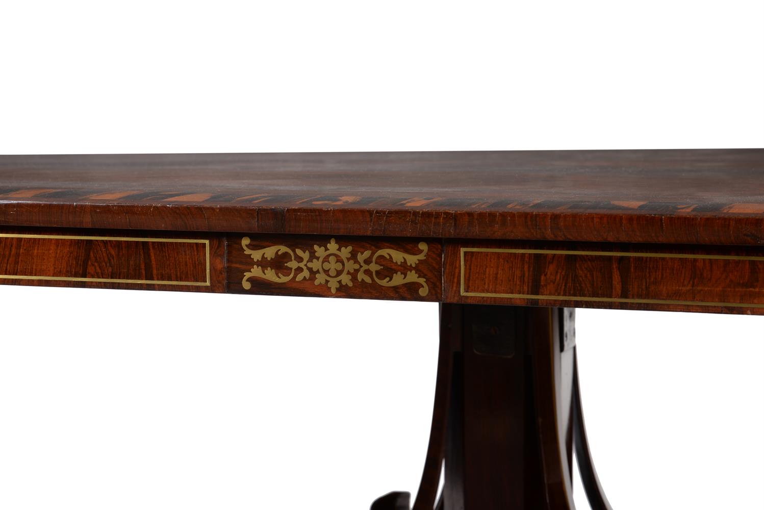 Y A rosewood and inlaid breakfast table - Image 4 of 5