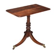 A late Regency mahogany occasional table