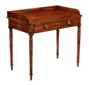 A Regency mahogany side table or dressing table