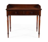 A George IV mahogany dressing table