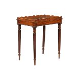 A George IV rosewood side table or silver table