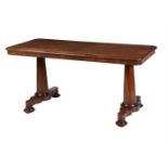 Y A William IV rosewood centre or library table