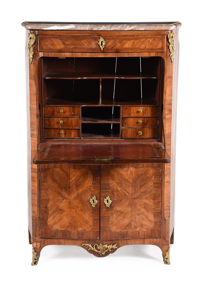 Y A Louis XV tulipwood and kingwood crossbanded secretaire a abattant - Image 2 of 7