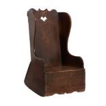 A Welsh oak lambing chair