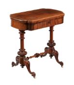A Victorian mahogany games table