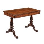 Y A Victorian rosewood library table