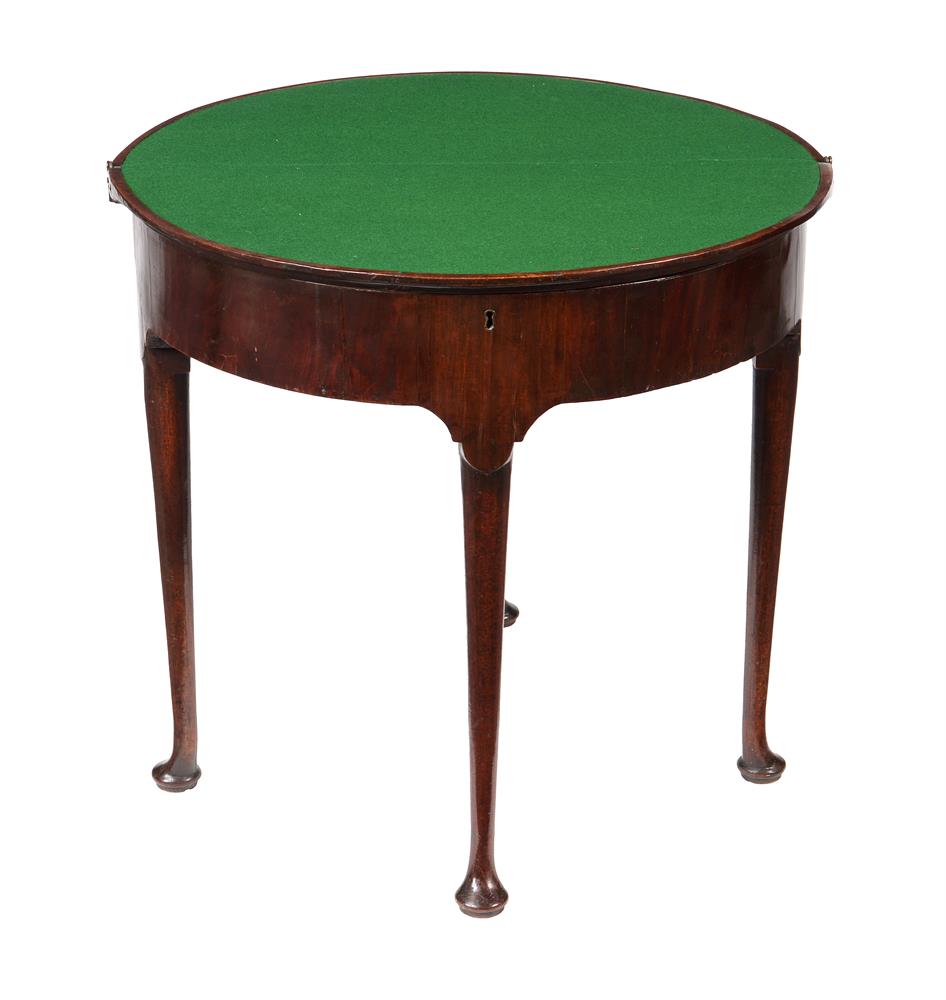 A George II triple folding combined tea and card table - Image 3 of 3