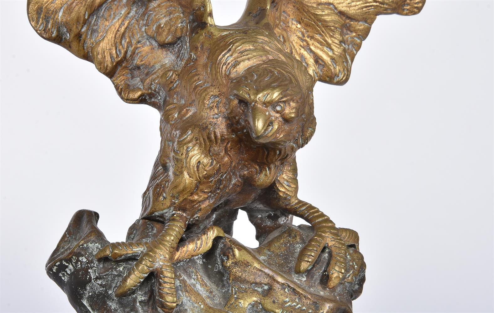 After Albert Marionnet (1852-1910), a desk stand mounted with an eagle - Image 3 of 5