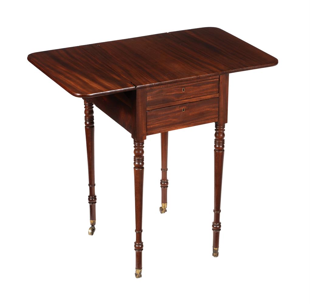 A late George III mahogany Pembroke work table - Image 2 of 2