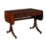 A Regency mahogany sofa table