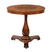 Y A Victorian rosewood and parquetry occasional table
