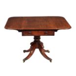 A Regency mahogany Pembroke table