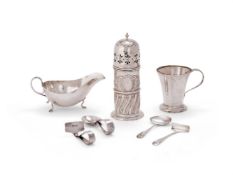 A SMALL GROUP OF SILVER, VARIOUS DATES AND MAKERS