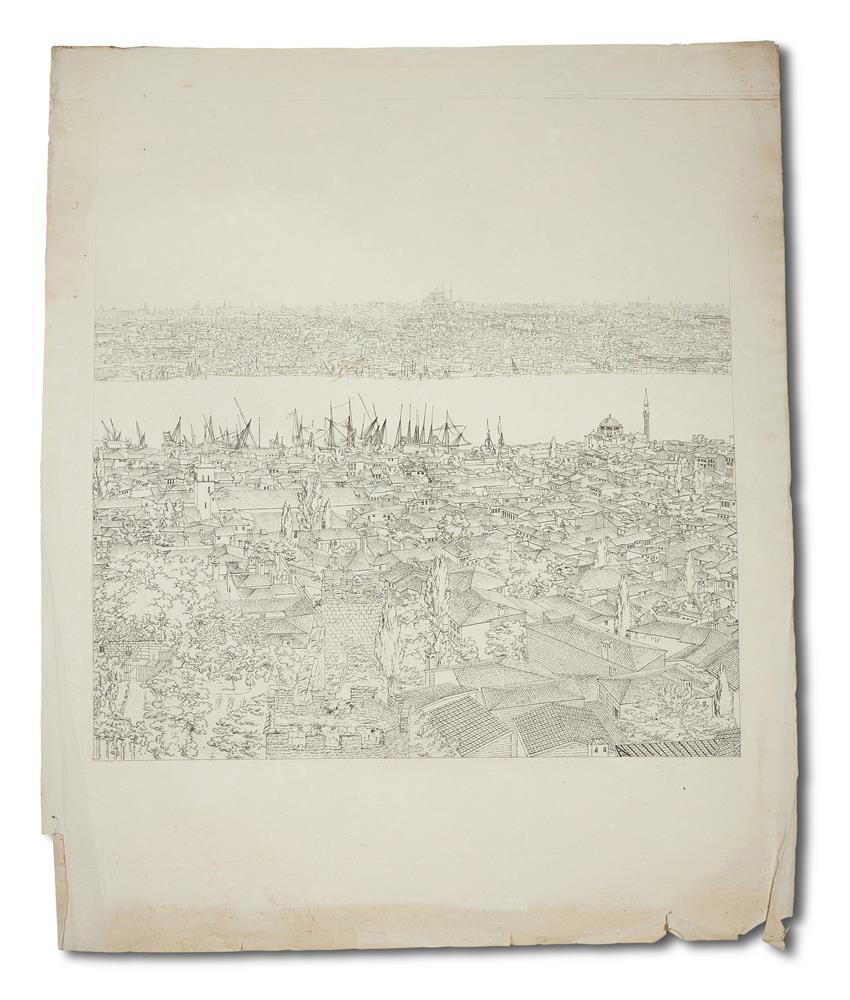 Ɵ CONSTANTINOPLE PANORAMA: BARKER, HENRY ASHTON.. . . EIGHT VIEWS FORMING A PANORAMA. . . [1813] - Image 2 of 9