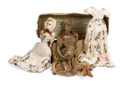 TWO CONTINENTAL DOLLS, VARIOUS DATES 19TH CENTURY