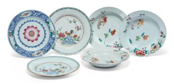 A GROUP OF CHINESE DISHES, QIANLONG