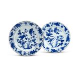 A PAIR OF CHINESE EXPORT DISHES, KANGXI