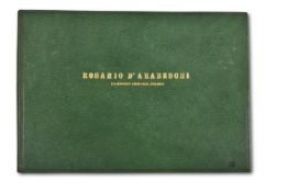 Ɵ KAIKHOSRU SHAPURJI SORABJI. AUTOGRAPH MANUSCRIPT, 'ROSARIO D'ARABESCHI', 1956.