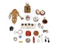 Y A GROUP OF JEWELLERY AND VARIOUS ITEMS