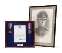 A WORLD WAR II DUNKIRK CASUALTY PAIR OF MEDALS