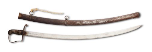 A TROOPER'S 1796 PATTERN CAVALRY SABRE AND STEEL SCABBARD, FIRST QUARTER 19TH CENTURY