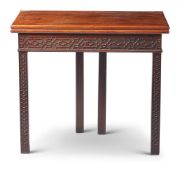 A GEORGE III MAHOGANY TEA TABLE, CIRCA 1780, IN THE MANNER OF THOMAS CHIPPENDALE