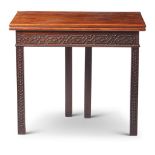 A GEORGE III MAHOGANY TEA TABLE, CIRCA 1780, IN THE MANNER OF THOMAS CHIPPENDALE