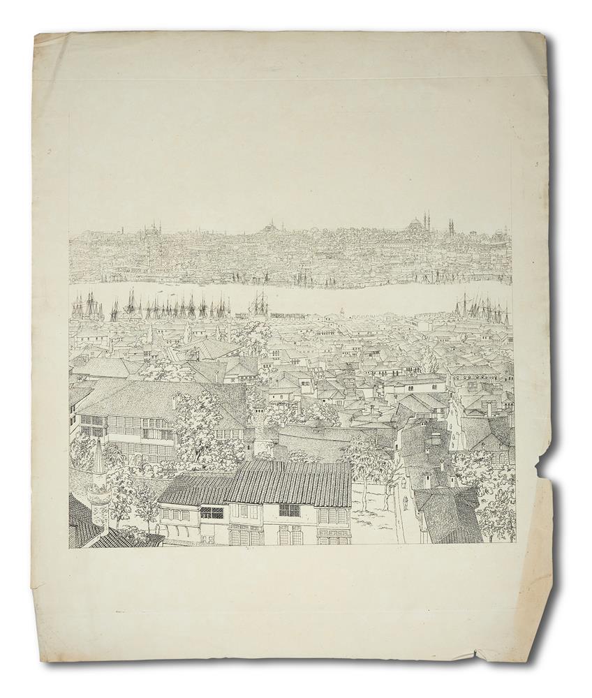 Ɵ CONSTANTINOPLE PANORAMA: BARKER, HENRY ASHTON.. . . EIGHT VIEWS FORMING A PANORAMA. . . [1813] - Image 9 of 9