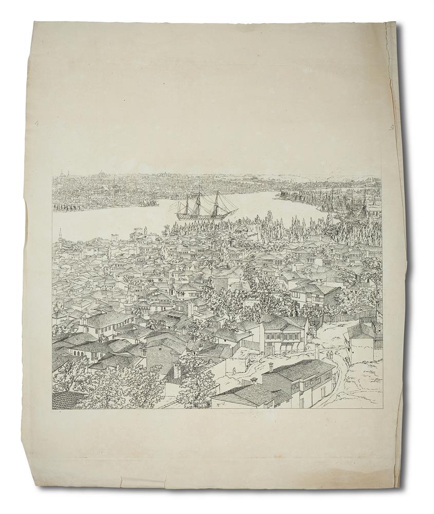 Ɵ CONSTANTINOPLE PANORAMA: BARKER, HENRY ASHTON.. . . EIGHT VIEWS FORMING A PANORAMA. . . [1813] - Image 8 of 9