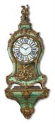 A FRENCH CORNE-VERTE AND GILT METAL MOUNTED BRACKET CLOCK, MID 19TH CENTURY