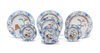 A GROUP OF CHINESE IMARI PLATES