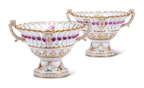A PAIR OF MEISSEN (MARCOLINI) BASKETS