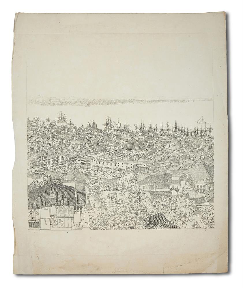 Ɵ CONSTANTINOPLE PANORAMA: BARKER, HENRY ASHTON.. . . EIGHT VIEWS FORMING A PANORAMA. . . [1813] - Image 4 of 9