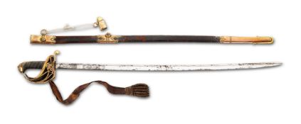 A GEORGE IV OFFICER'S 1822 PATTERN SWORD BY MOORE LATE BICKNEL & MOORE OLD BOND ST