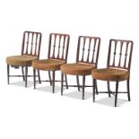 A SET OF EIGHT GEORGE III MAHOGANY DINING CHAIRS, CIRCA 1810