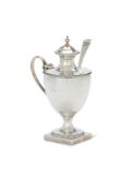 A GEORGE III SILVER VASE SHAPED MUSTARD POT BY ROBERT HENNELL ILONDON 1ST DECEMBER 1784 T0 28TH MAY