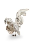 A SILVER MODEL OF A COCKEREL BY EDWARD BARNARD & SONS LTD