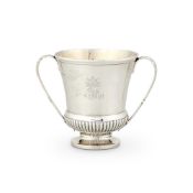 A LATE GEORGE III SILVER CAMPANA SHAPE CUP BY PAUL STORR