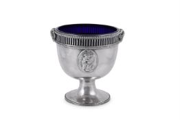 A GEORGE III SILVER SUGAR BASKET BY ANDREW FOGELBERG & STEPHEN GILBERT