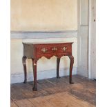 A GEORGE II OAK SIDE TABLE, SECOND QUARTER 18TH CENTURY