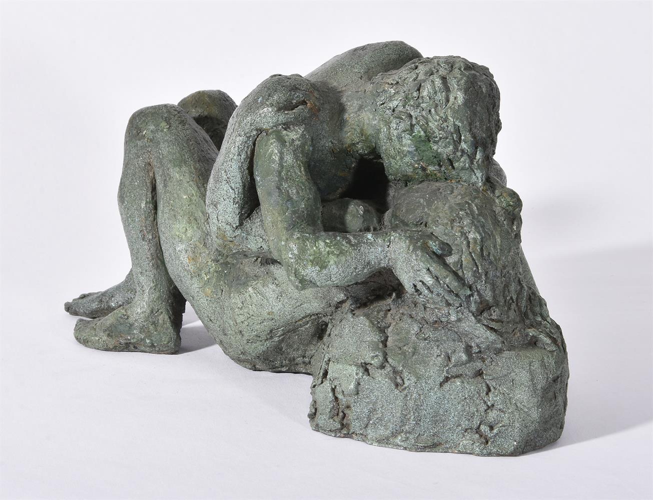 λ KARIN JONZEN (BRITISH 1914-1998). A BRONZED RESIN FIGURE OF 'THE LOVERS' - Image 4 of 4