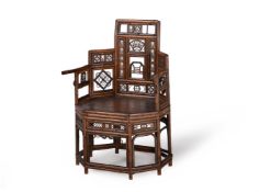 A CHINESE EXPORT BAMBOO 'ROYAL PAVILION' ARMCHAIR, POSSIBLY CANTON, CIRCA 1815