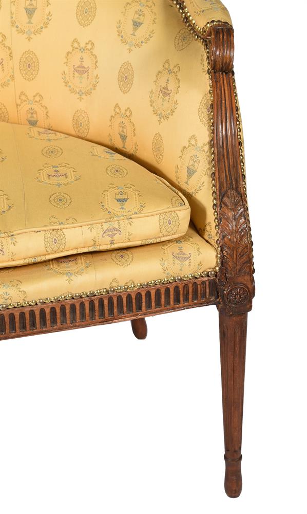 A GEORGE III BEECH AND UPHOLSTERED SOFA, IN THE MANNER OF ROBERT ADAM, CIRCA 1785 - Image 3 of 5
